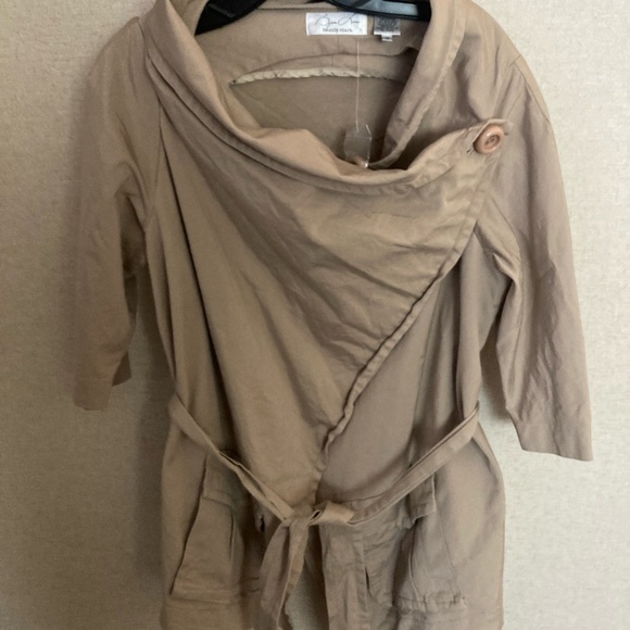 Byron Lars Tan Trench Coat Lightweight Classic women’s 12